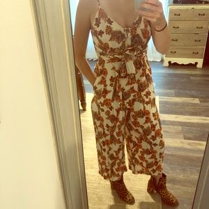 Free People Floral Jumpsuit